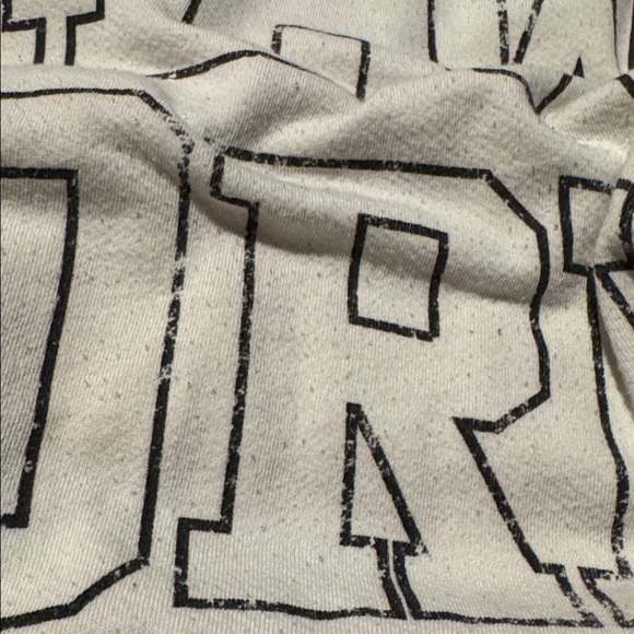 Free People / We The Free creamy white & black New York Camden sweatshirt (L) - Picture 8 of 9